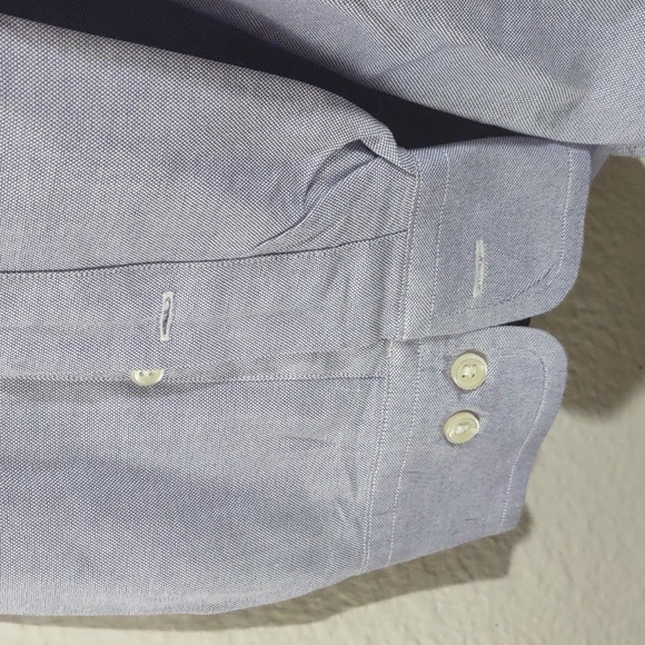 USED RALPH LAUREN CLASSIC FIT LONG SLEEVE BUTTON DOWN SHIRT 18 34/35 - Picture 8 of 10